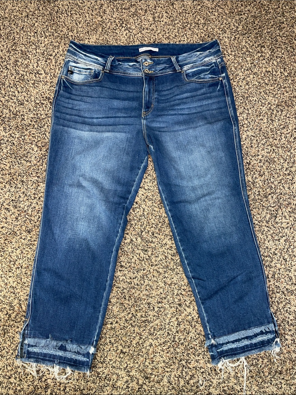 KanCan Distressed Straight Leg Ankle Jeans Plus Size 20 Like New